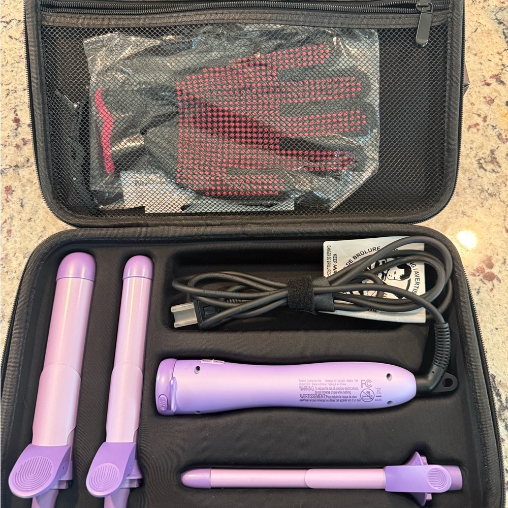 Wavytalk Curlmaker Pro Rotating Curling Iron Set